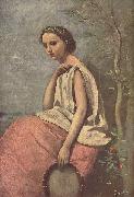 Jean-Baptiste-Camille Corot La Zingara oil painting on canvas